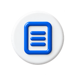 Helpful guides and educational articles icon with blue document