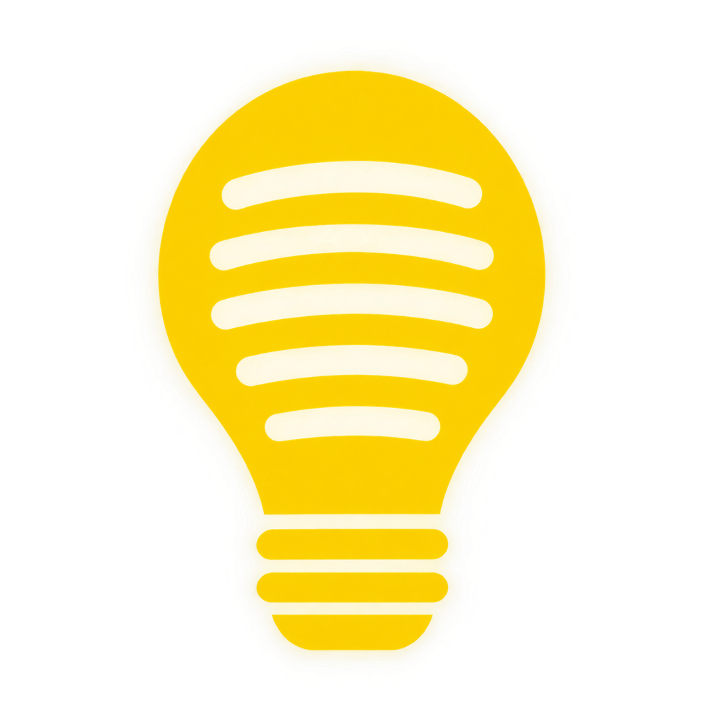 Yellow light bulb icon representing clarity - AffordablyUSA explains complex topics in simple language