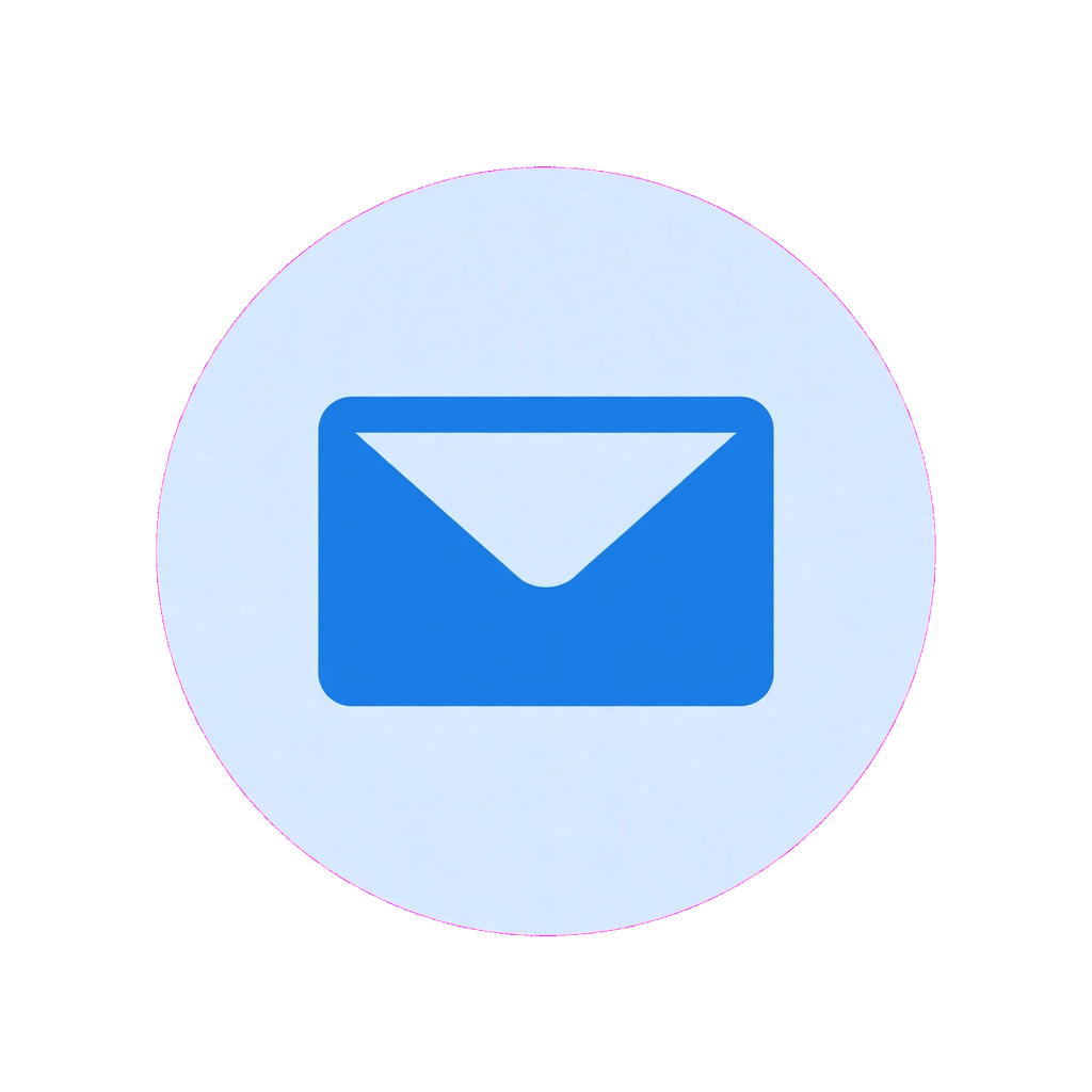 AffordablyUSA email support icon blue envelope