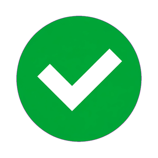 Responsible guidance principle icon with green checkmark circle for reliable advice