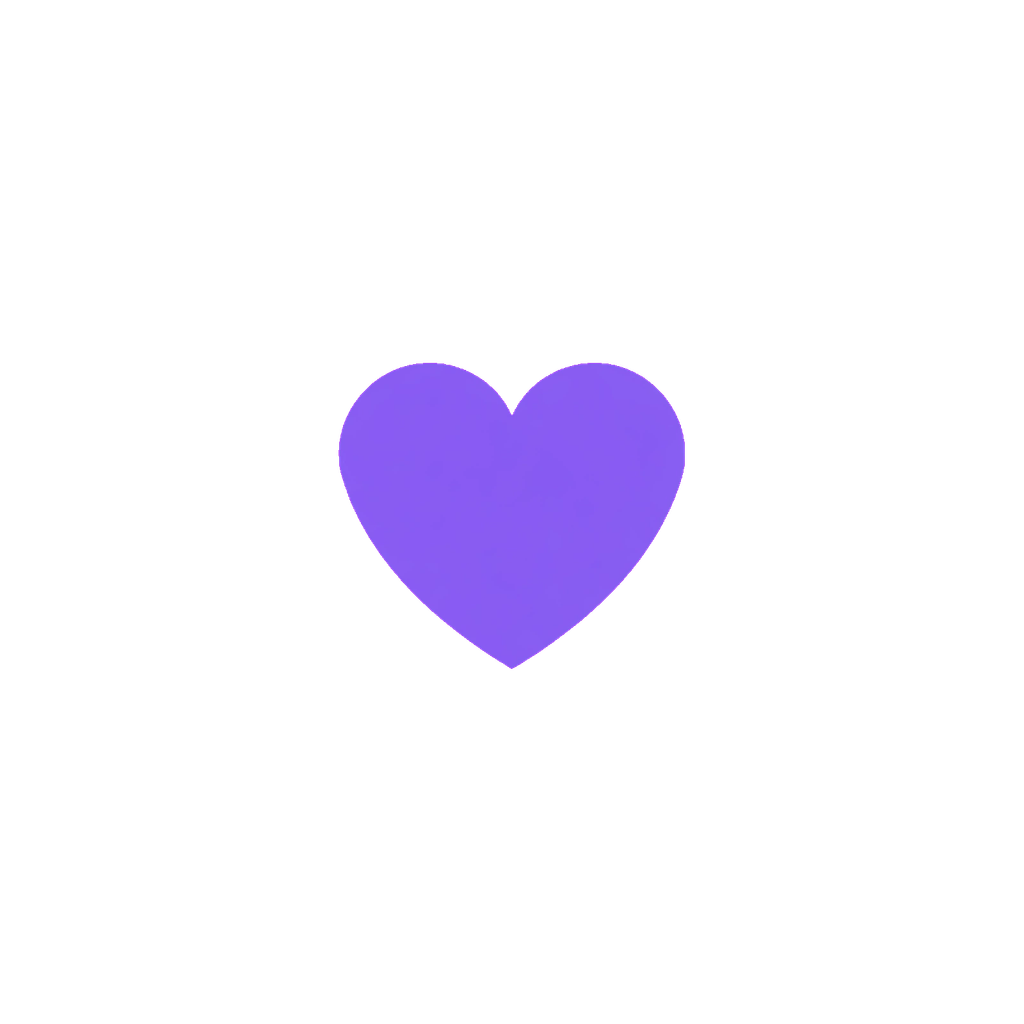 Purple heart icon - Everyday Solutions for a Better You - AffordablyUSA care and support